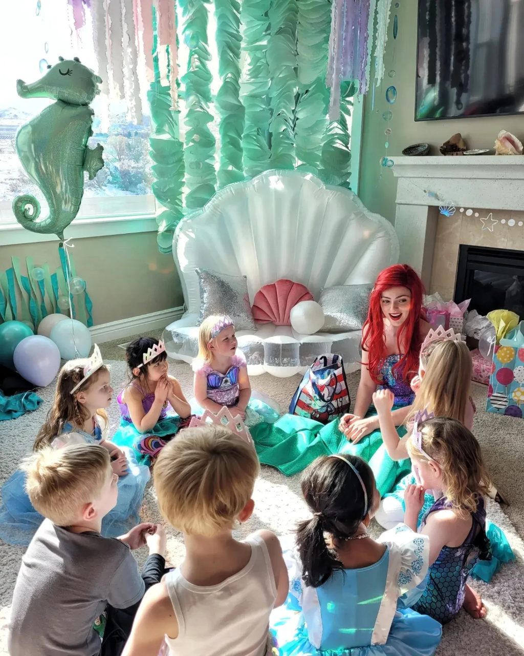 Interactive Storytelling Nooks under the sea birthday party