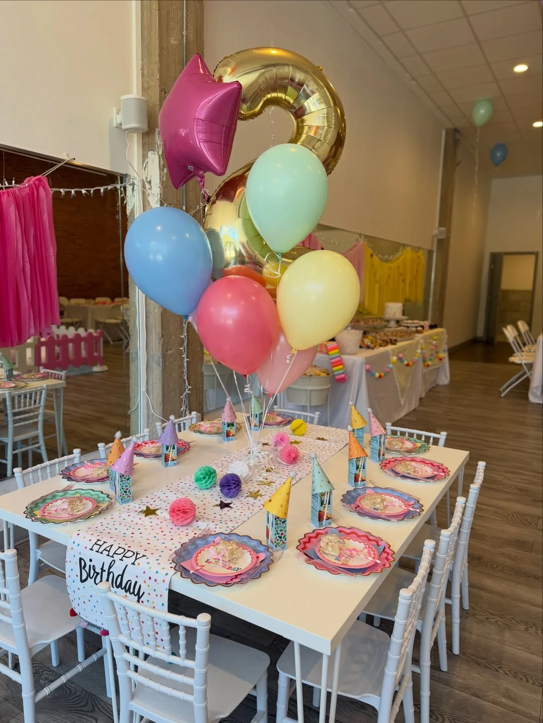 Scalloped Pastel Plate Layering unicorn birthday party ideas