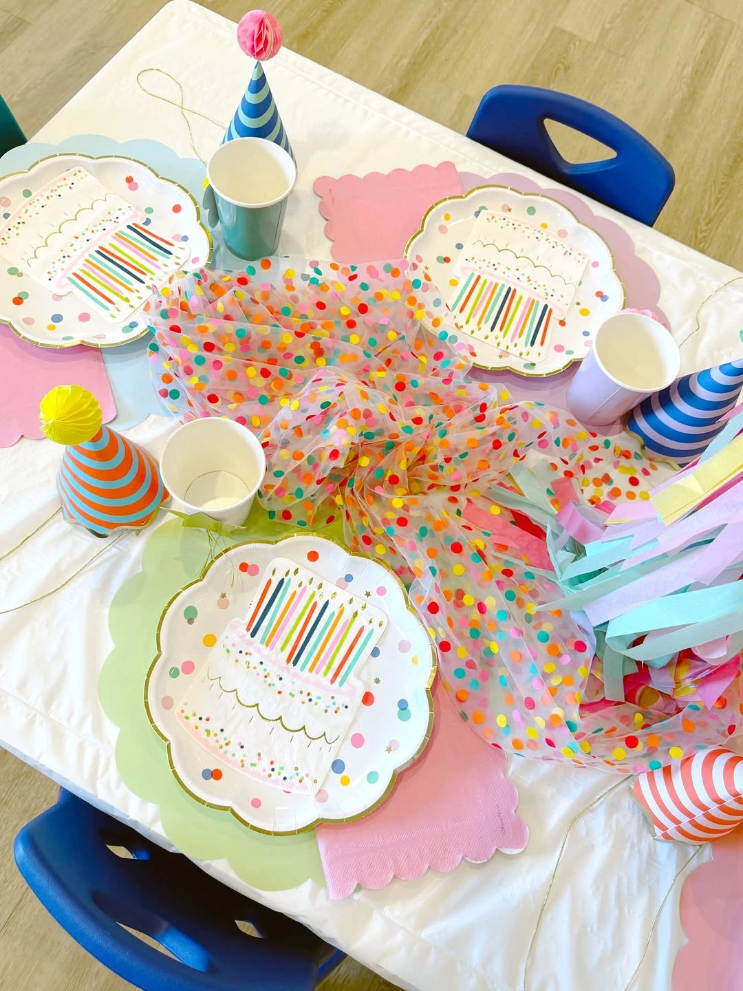 Tassel and Tulle Tables unicorn birthday party ideas