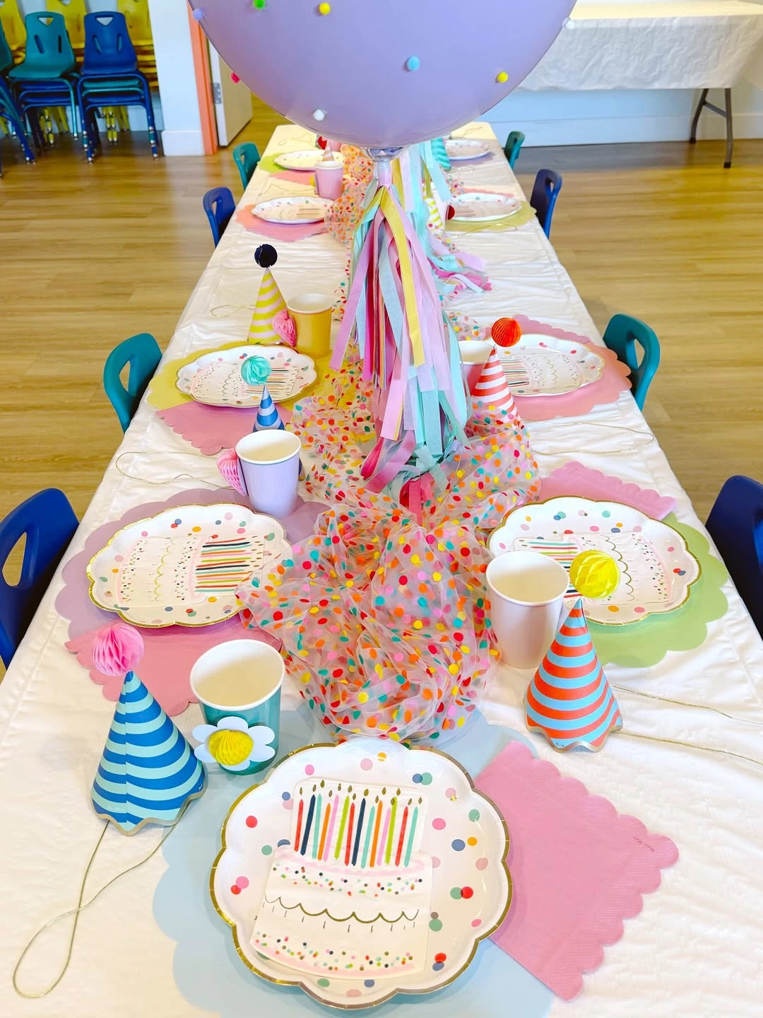 Tassel and Tulle Tables unicorn birthday party ideas