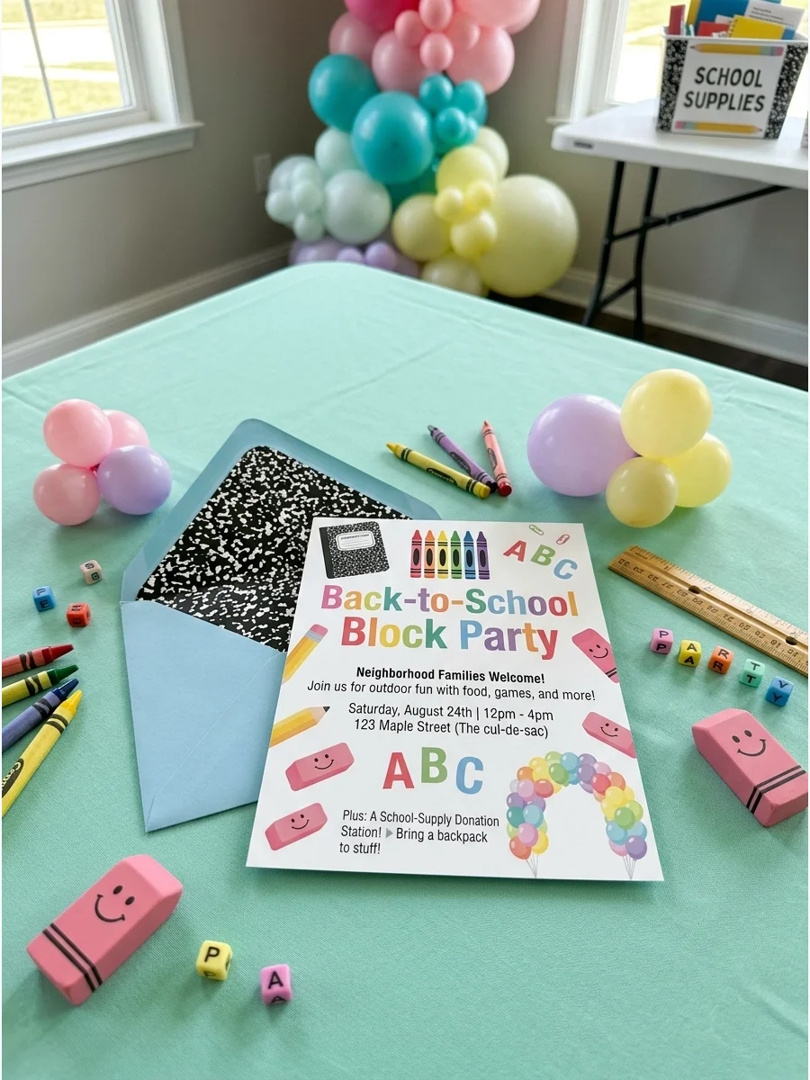Back-to-School Block Party support view 1