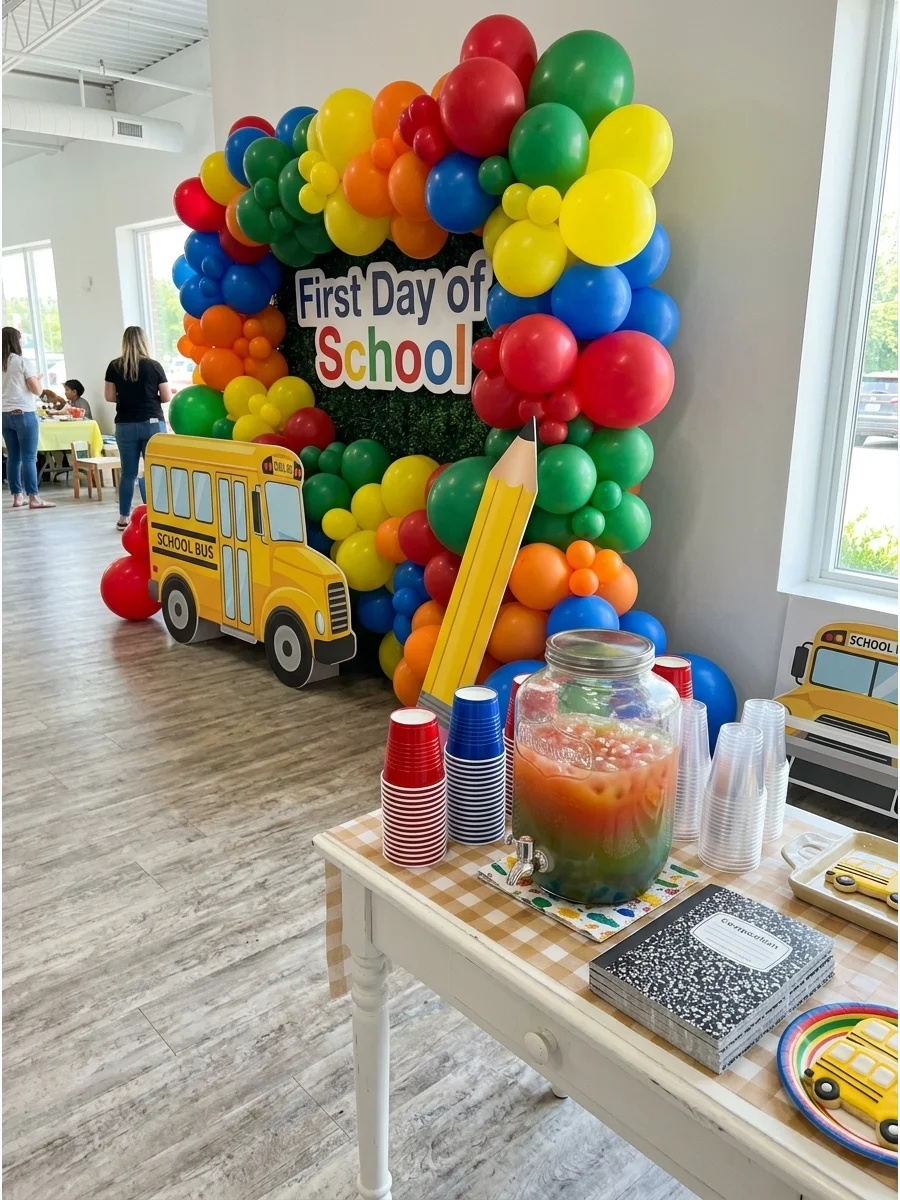 First Day of School Balloon Wall support view 1