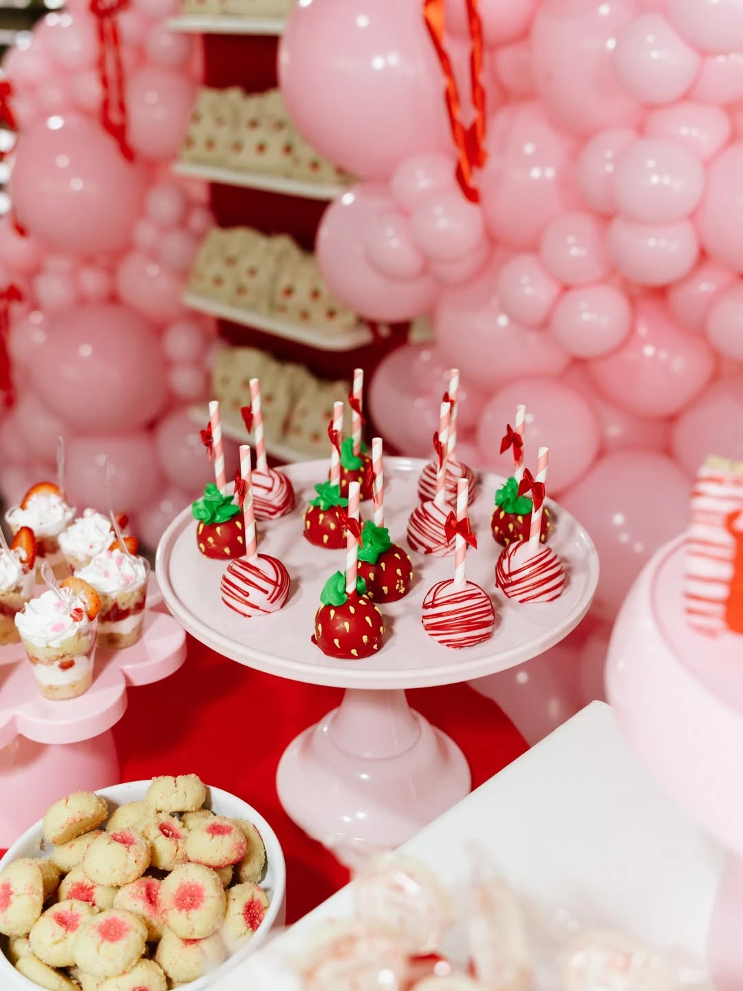 Coordinated Strawberry Dessert Spread berry first birthday
