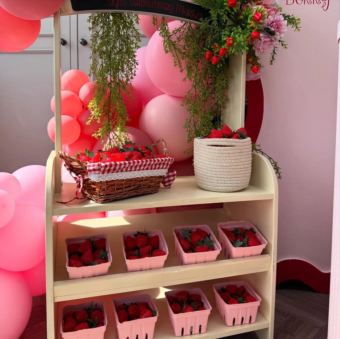 Miniature Berry Picking Station berry first birthday