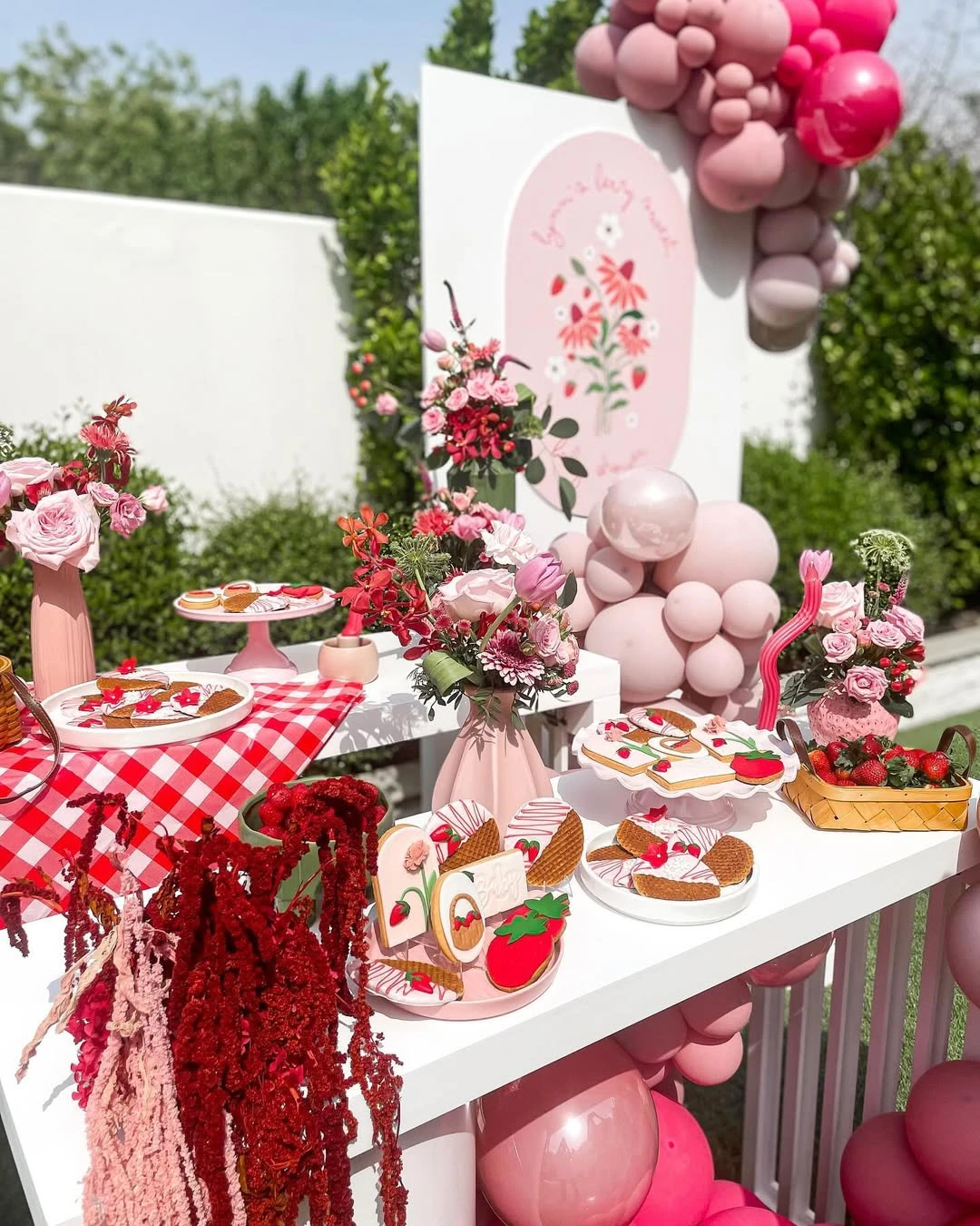 Garden-Style Sweet Stations berry sweet baby shower
