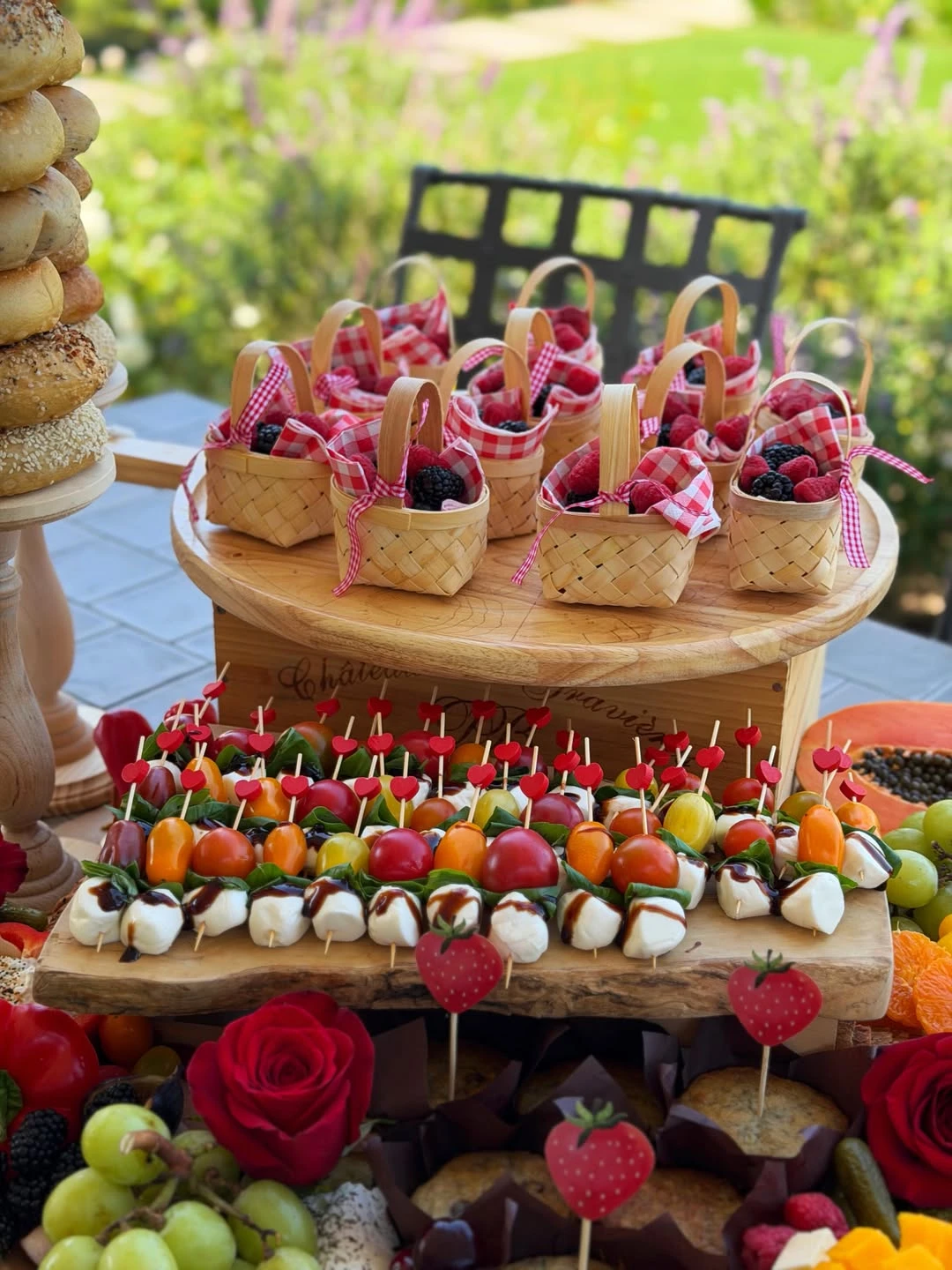 Mini Woven Fruit Baskets berry sweet baby shower