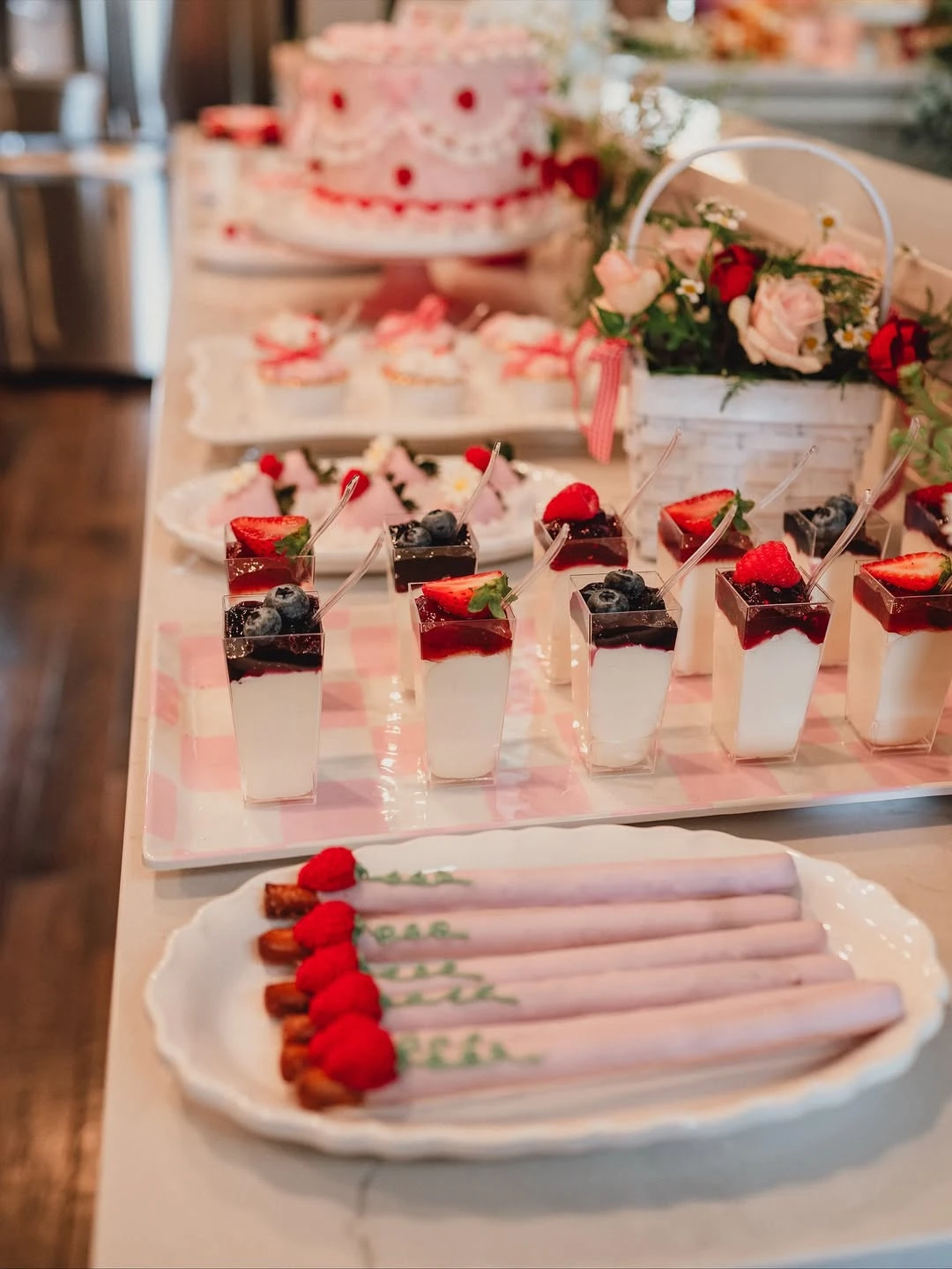 Individual Berry Parfaits berry sweet baby shower