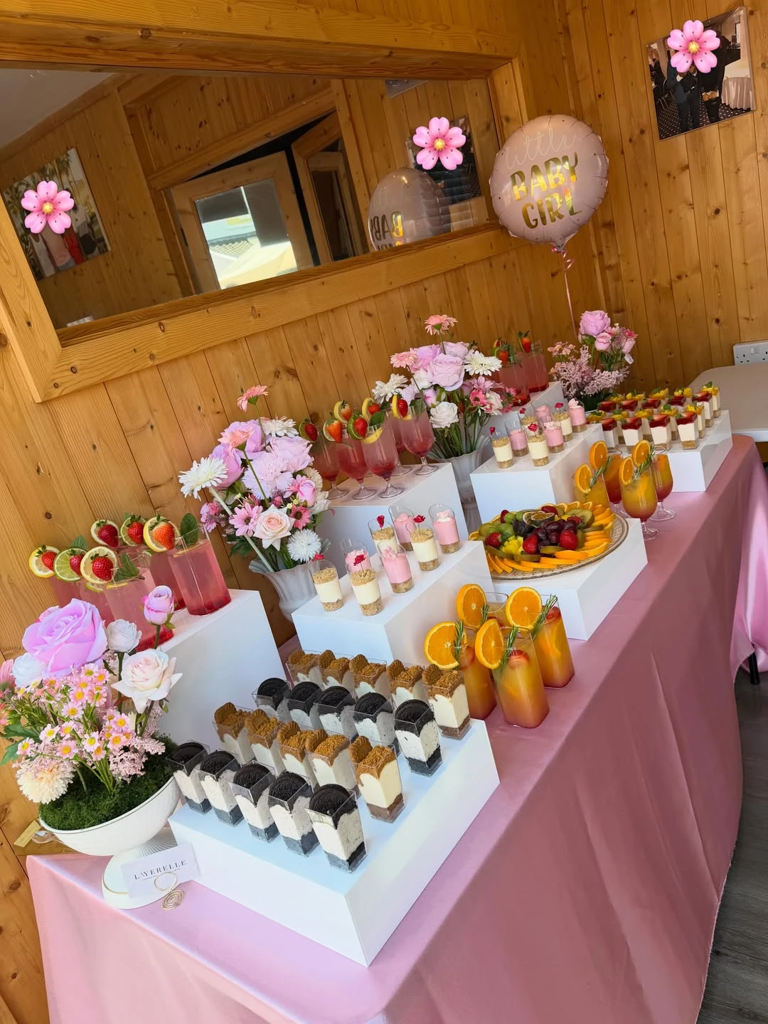 Tiered Berry Refreshment Station berry sweet baby shower