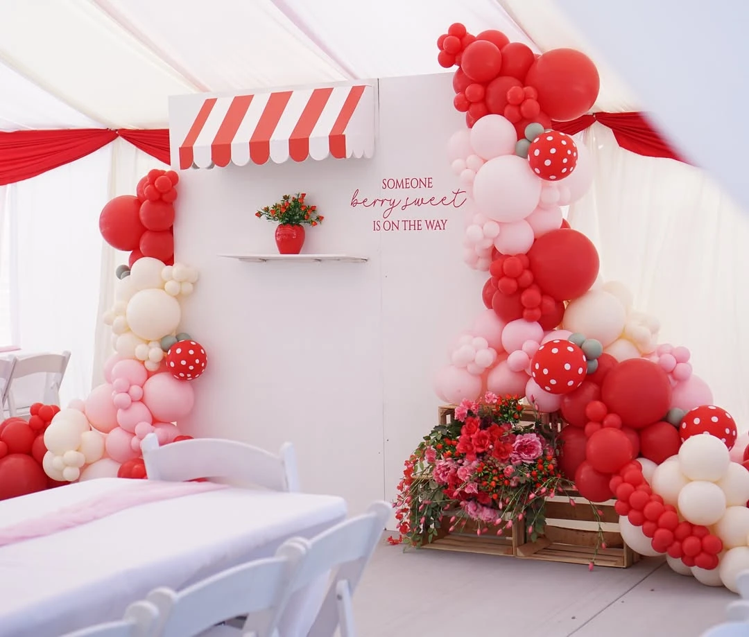 Market Stall Focal Point berry sweet baby shower