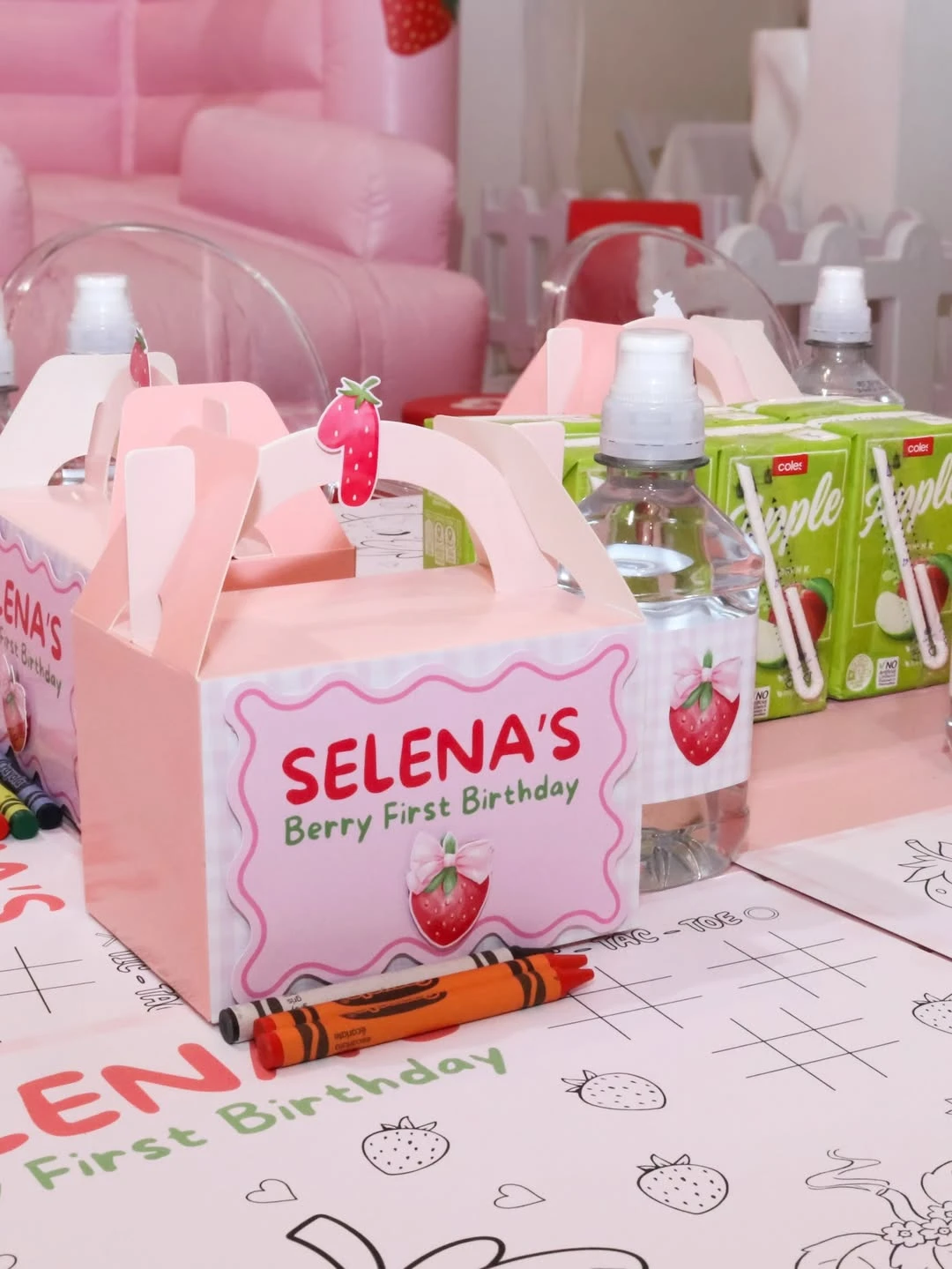 Individual Activity Gable Boxes berry sweet baby shower