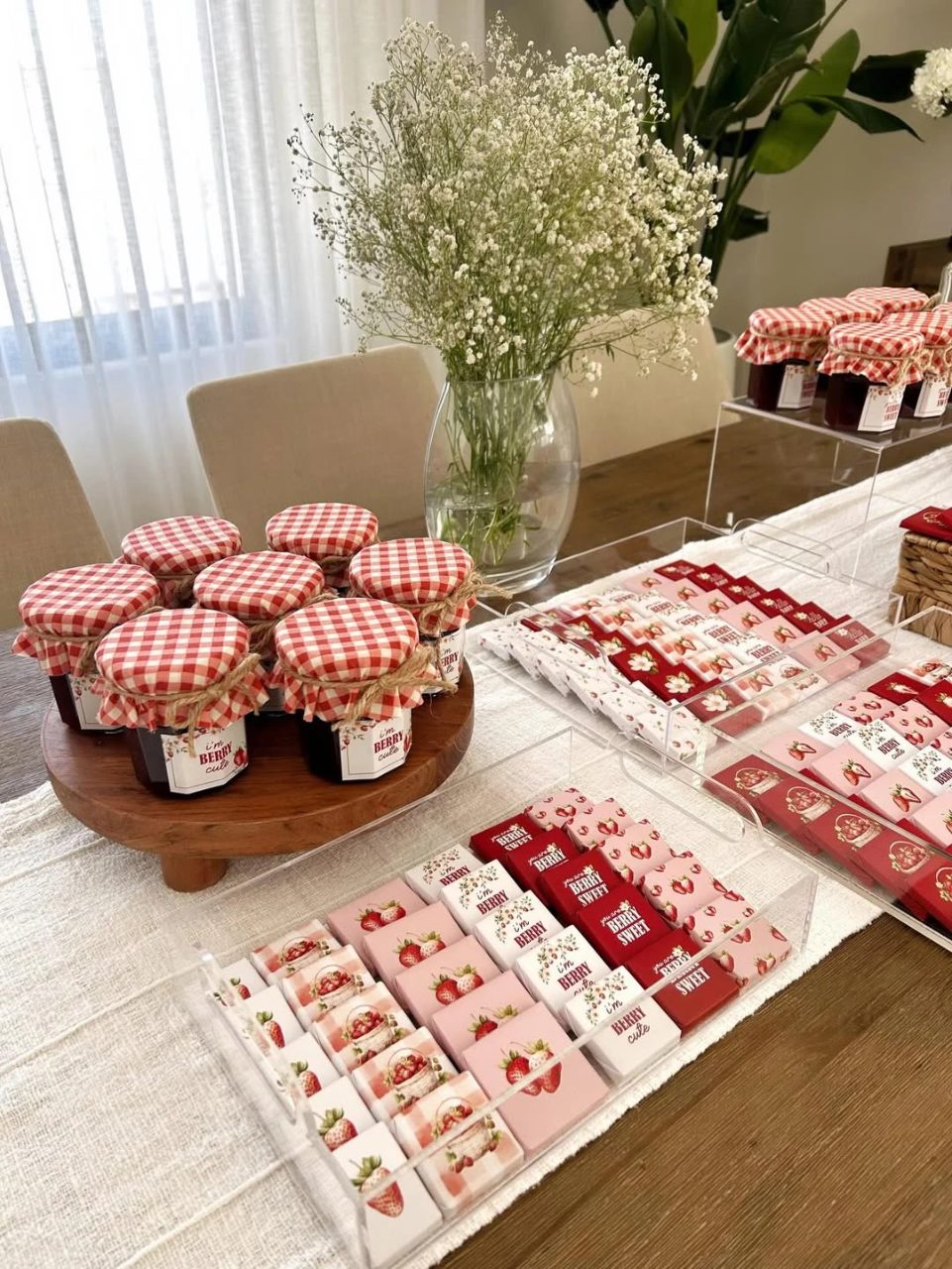 Artisan Jam and Chocolate Favors berry sweet baby shower