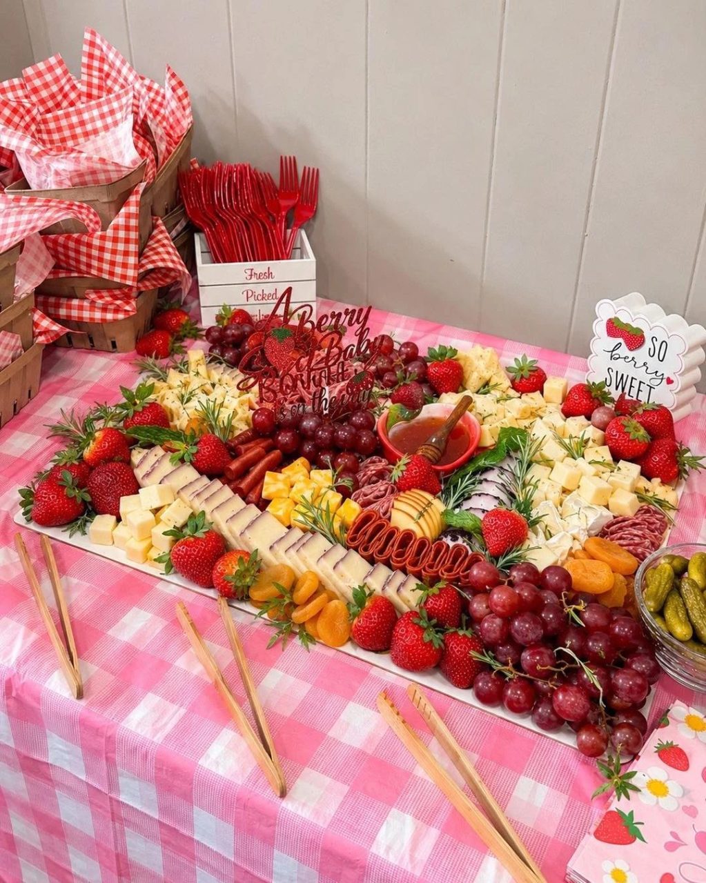 Savory Berry Grazing Platter berry sweet baby shower