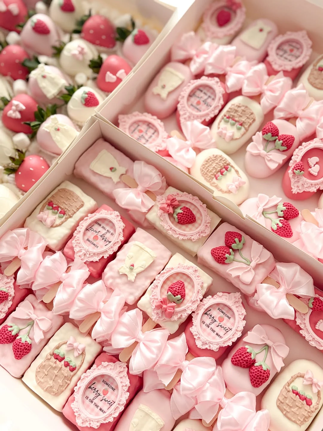 Detailed Berry Themed Treats berry sweet baby shower