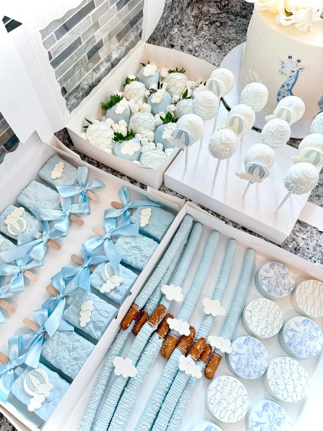 Light Wash Treat Collection blue jean baby shower