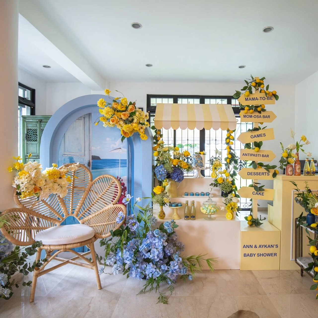 Amalfi Coast Photo Lounge ciao baby shower