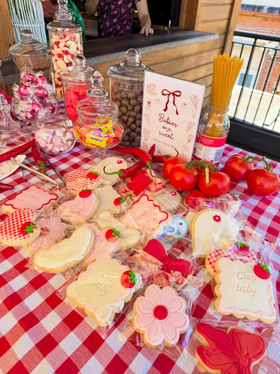 Custom Italian Sugar Cookies ciao baby shower