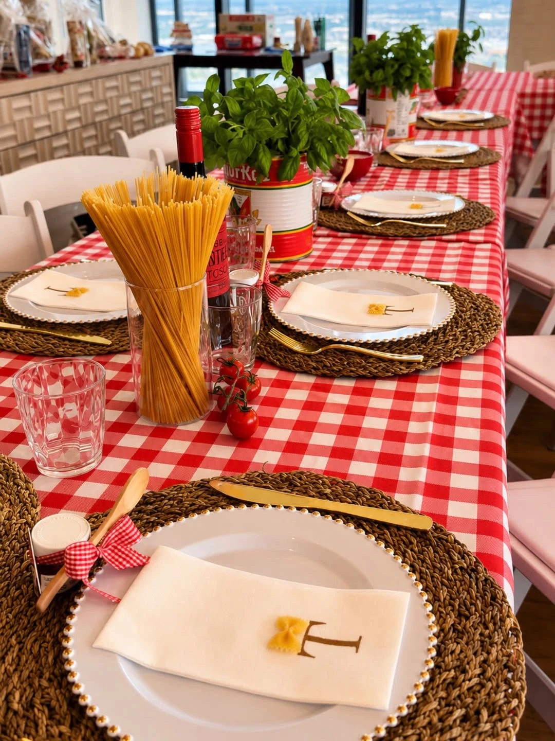 Dried Pasta Floral Alternatives ciao baby shower