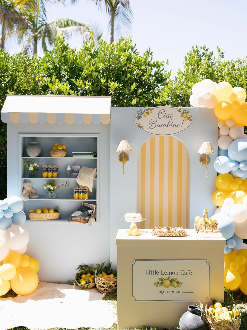 Al Fresco Lemon Café ciao baby shower