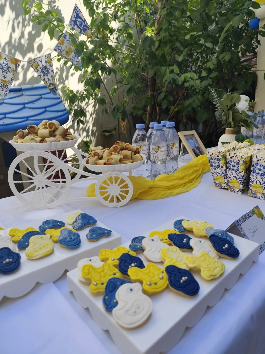 Mediterranean Bunting and Displays ciao baby shower