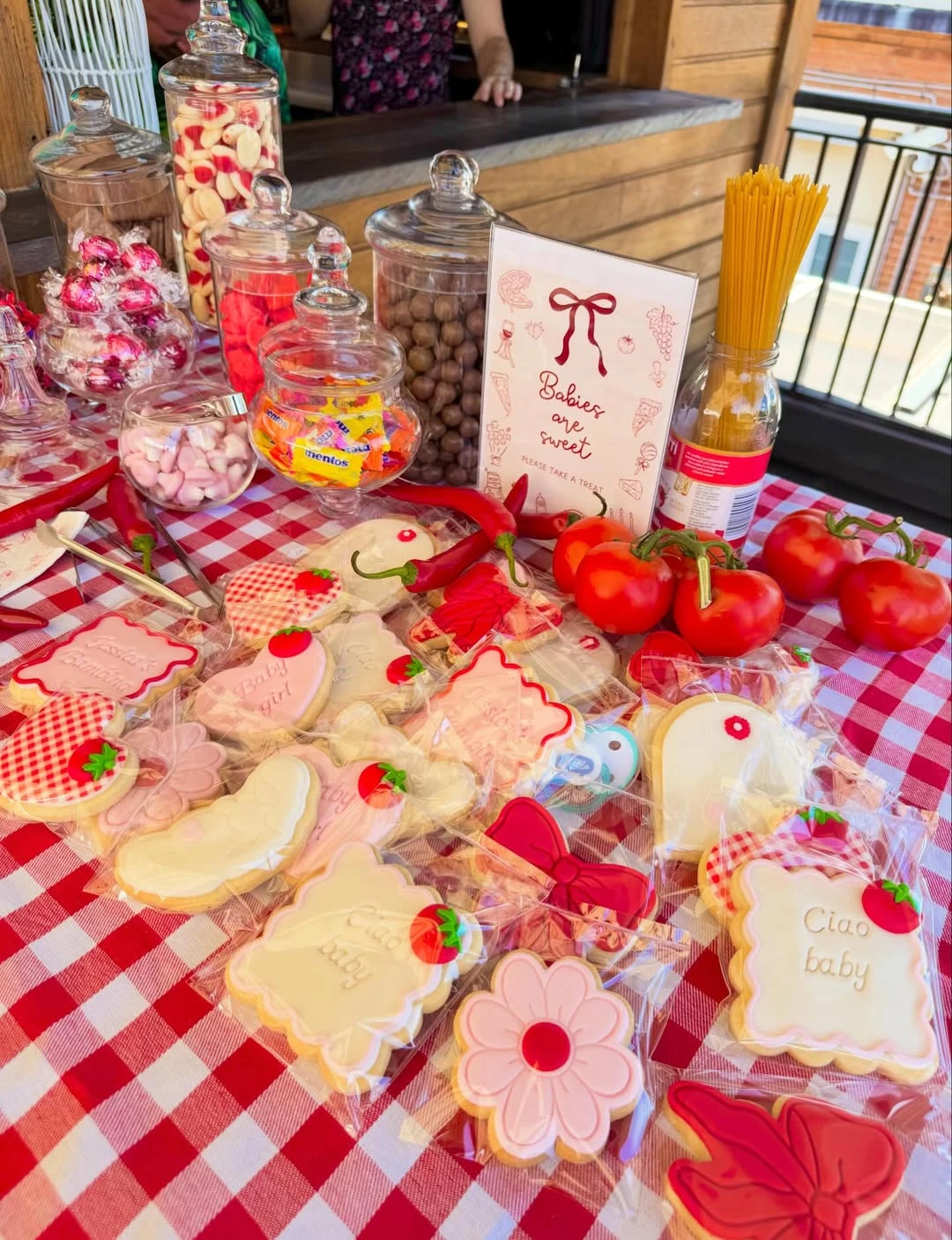 Trattoria-Inspired Sweet Station ciao baby shower