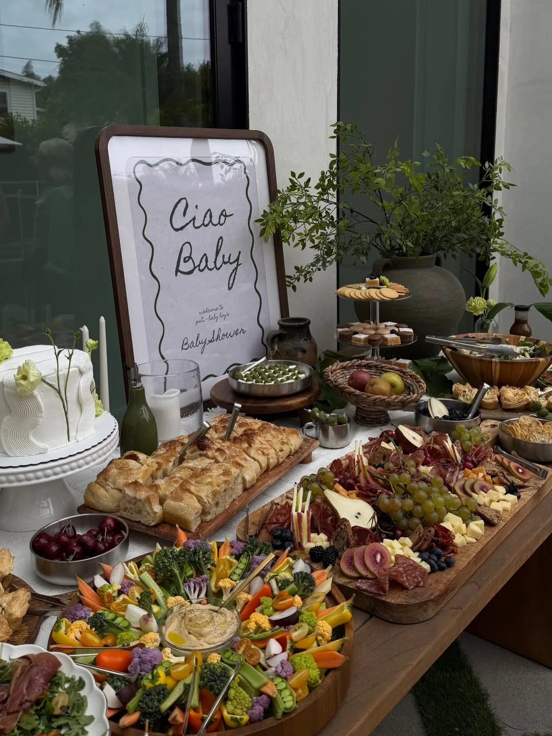 Mediterranean Grazing Stations ciao baby shower