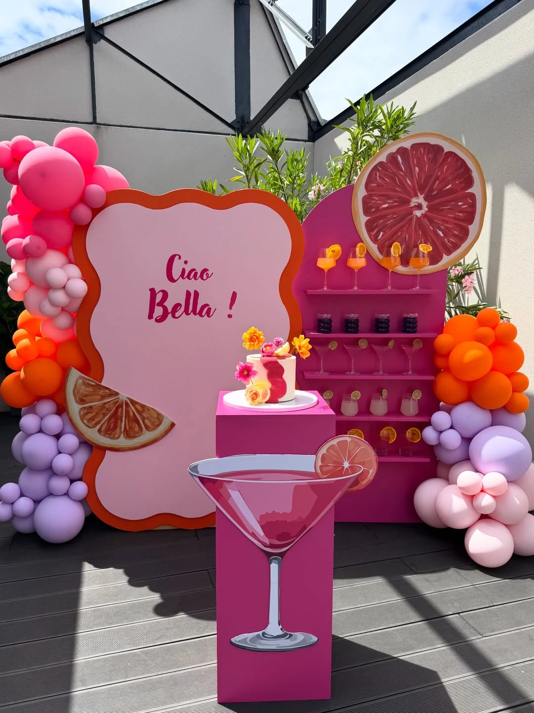 Oversized Custom Signage ciao baby shower