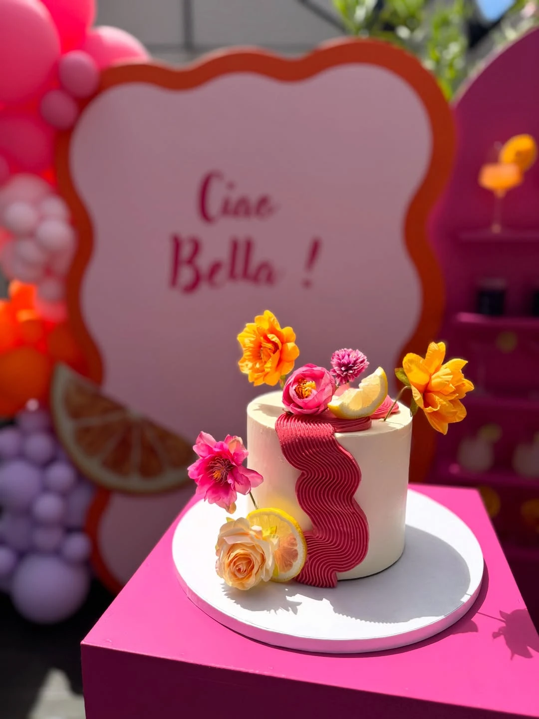 Fresh Botanical Cake ciao baby shower