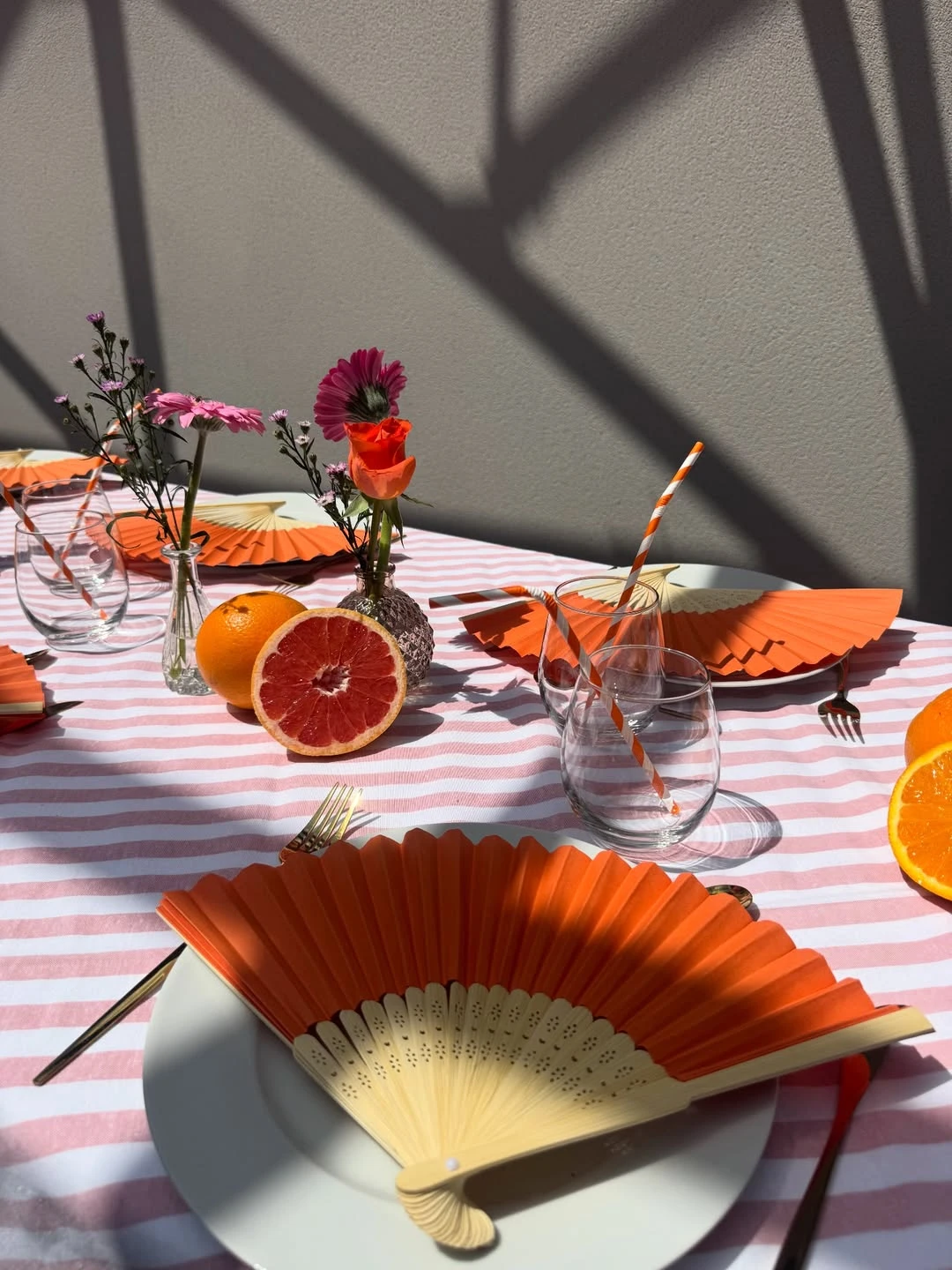 Patterned Al Fresco Settings ciao baby shower