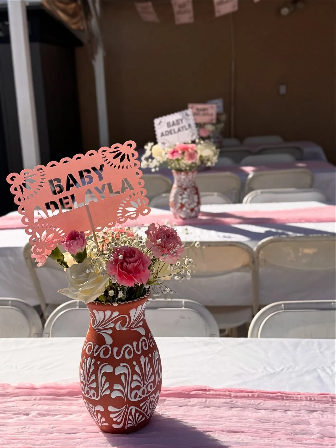 Custom Folk Art Centerpieces cielito lindo baby shower