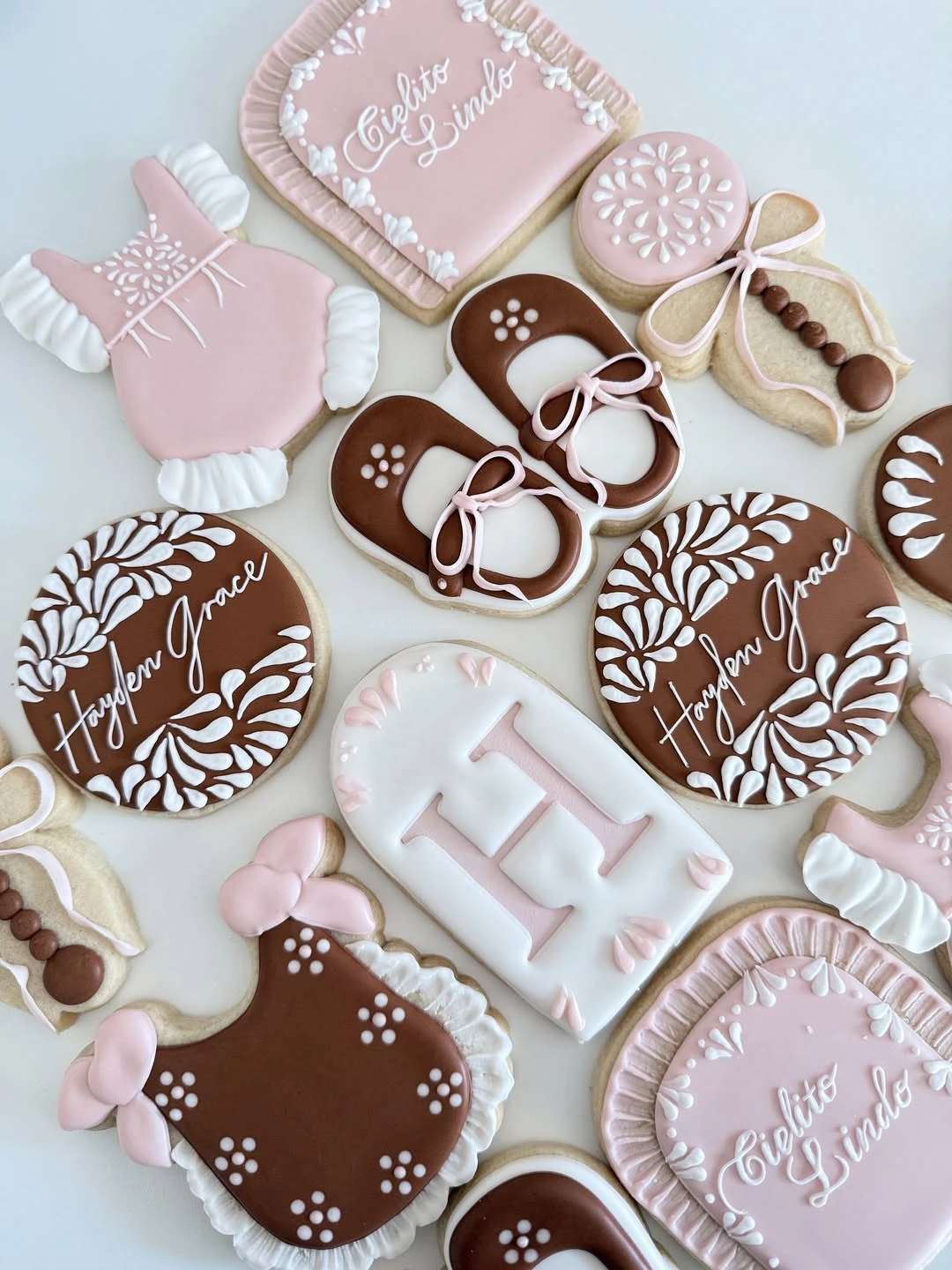 Folk-Embroidered Lyric Cookies cielito lindo baby shower