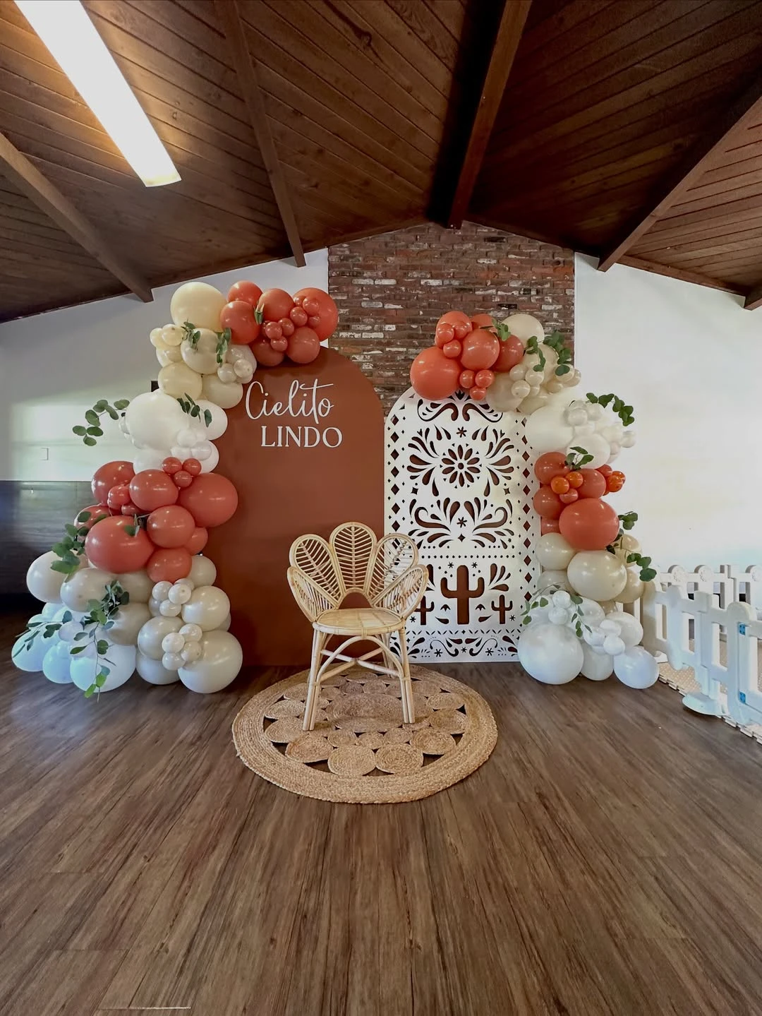 Layered Folk Art Arches cielito lindo baby shower