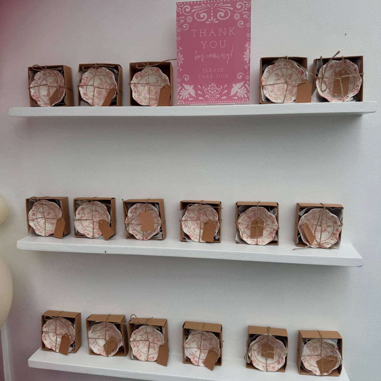 Shelved Ceramic Keepsake Favors cielito lindo baby shower