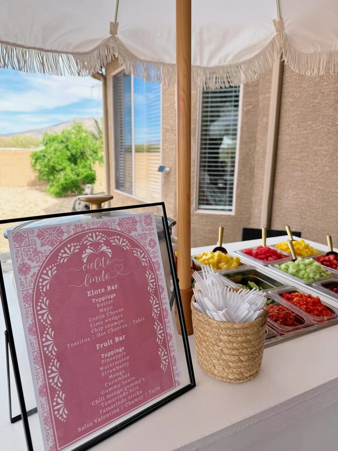 Interactive Street Food Stations cielito lindo baby shower