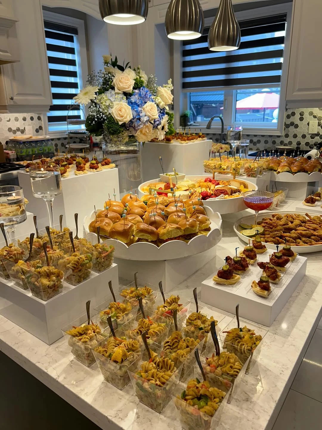 Sky-Blue Celestial Buffet Styling cielito lindo baby shower