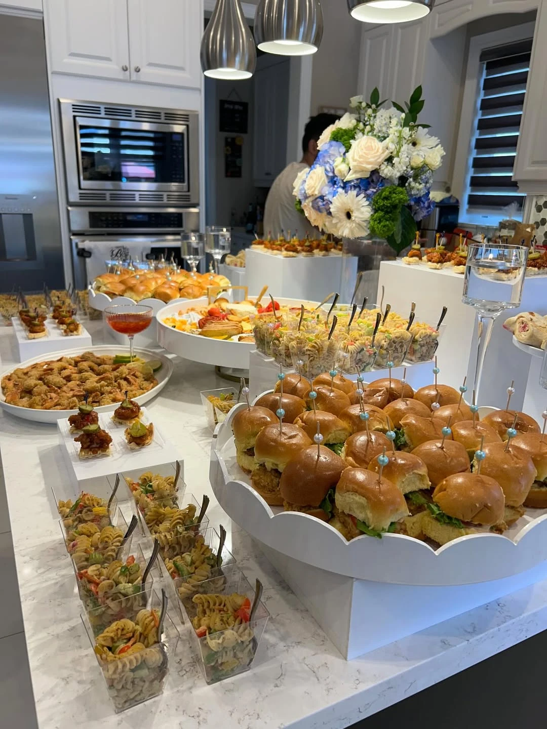 Sky-Blue Celestial Buffet Styling cielito lindo baby shower