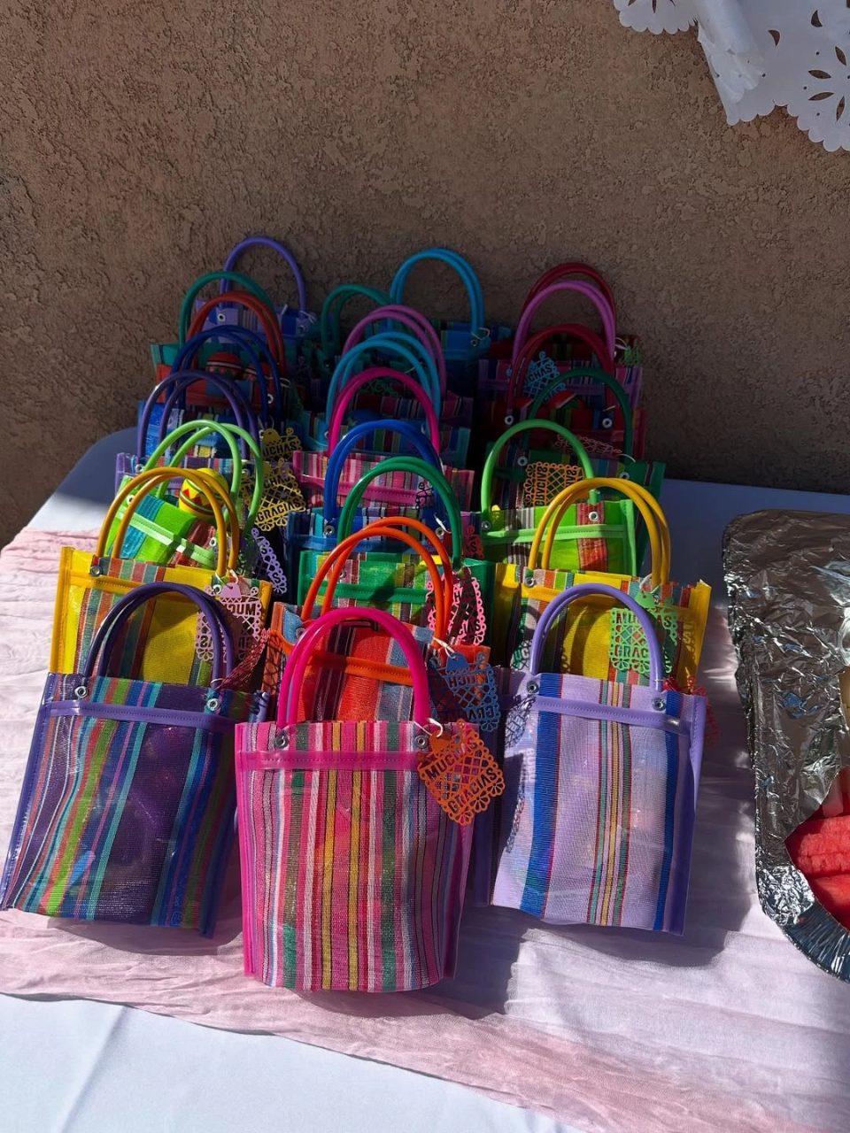 Mini Mercado Tote Favors cielito lindo baby shower