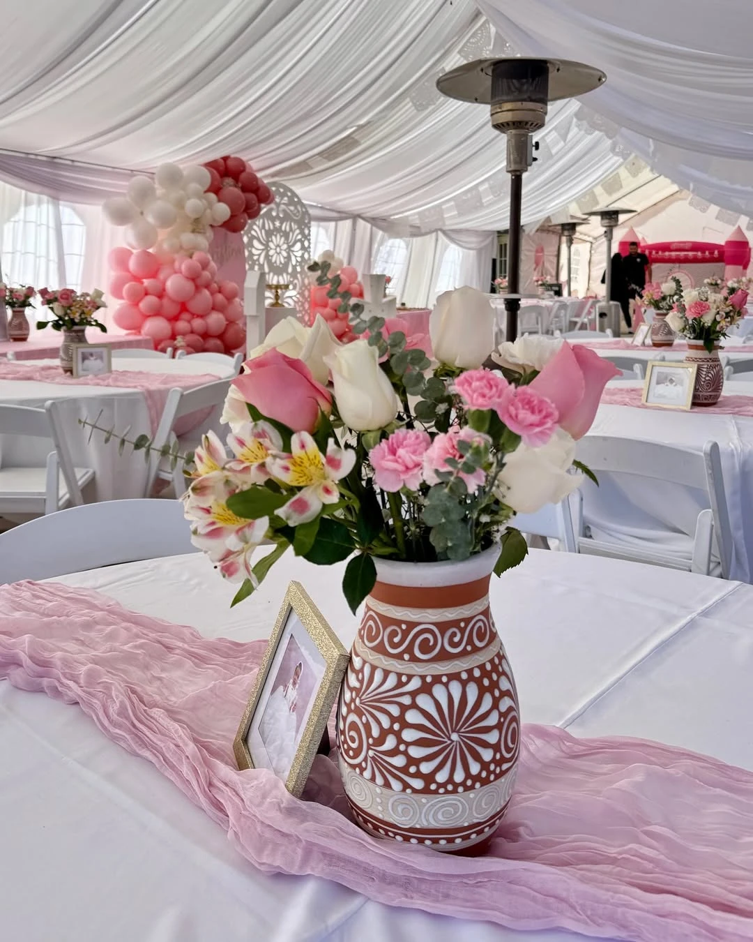 Hand-Painted Clay Centerpieces cielito lindo baby shower