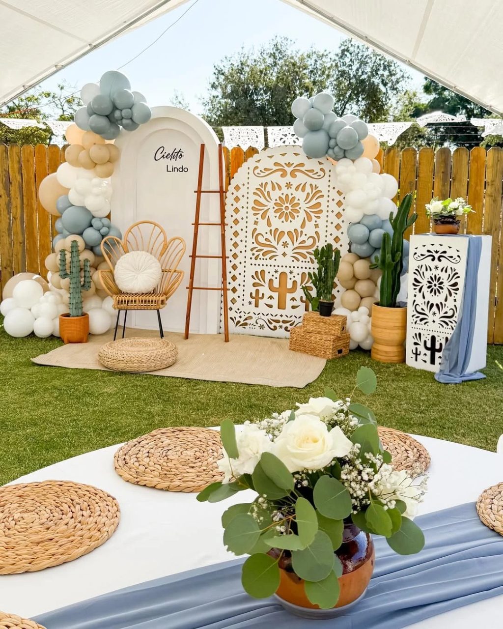 Celestial Folk Pattern Displays cielito lindo baby shower