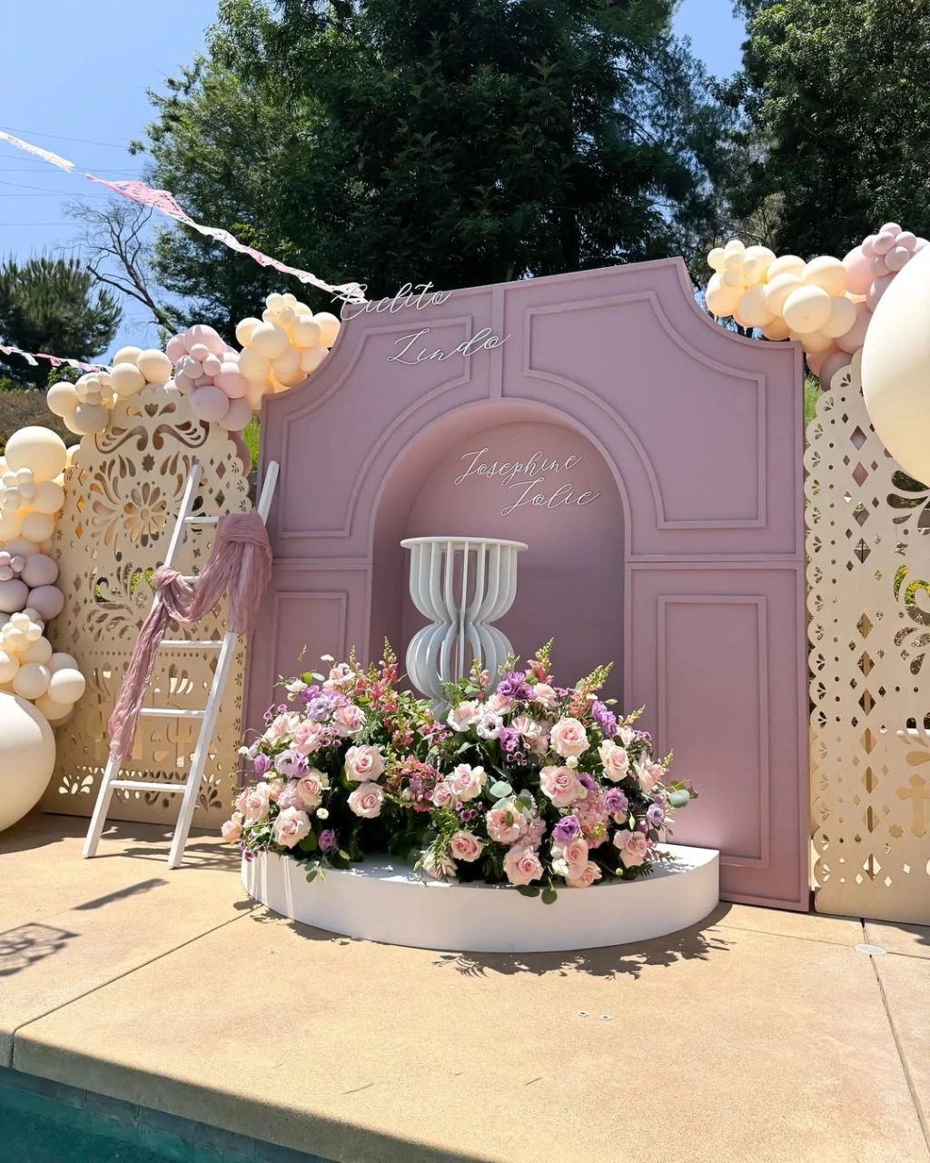 Lyric-Centered Backdrops cielito lindo baby shower