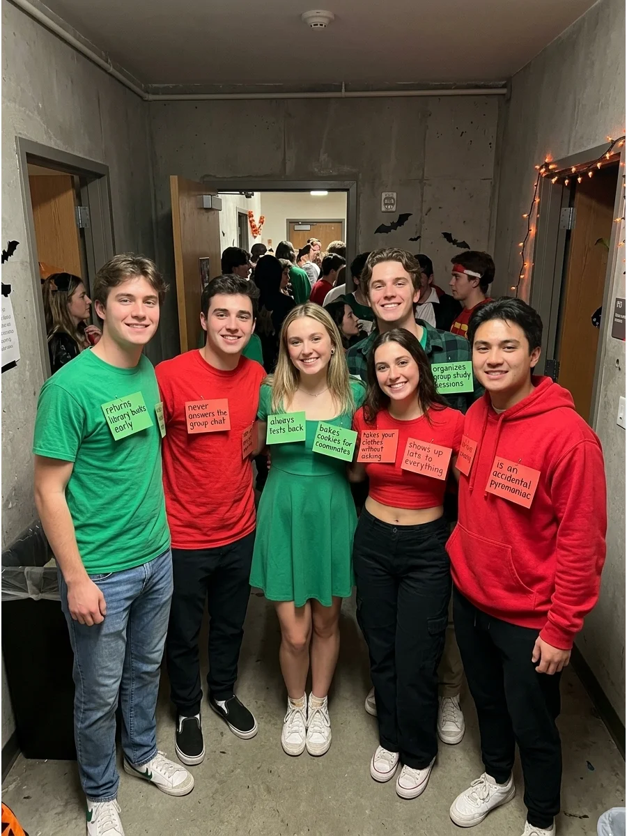 Red Flags and Green Flags. Divide your group between red and green outfits and attach funny personality traits to small paper flags. Keep the statements lighthearted, such as “retu