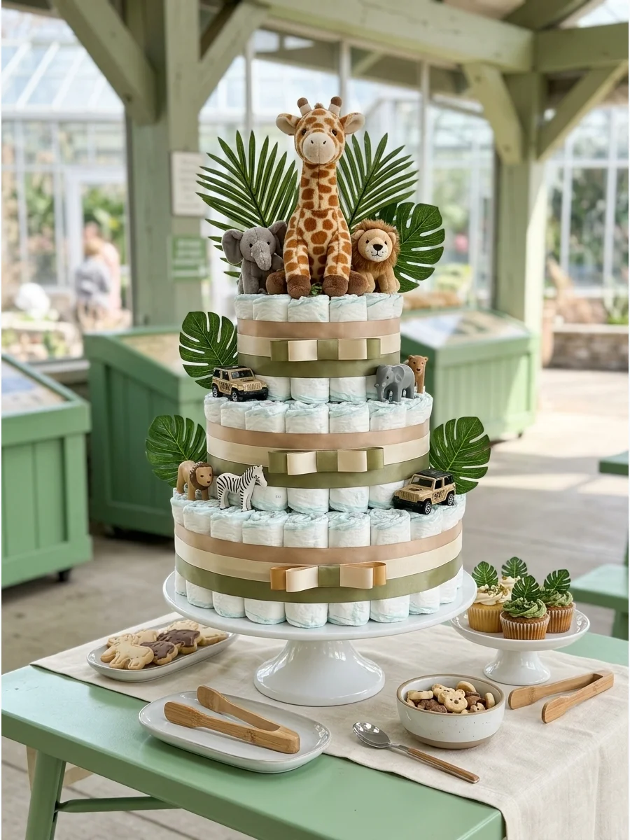 Easy Dessert Diaper Cake Ideas for Baby Showers