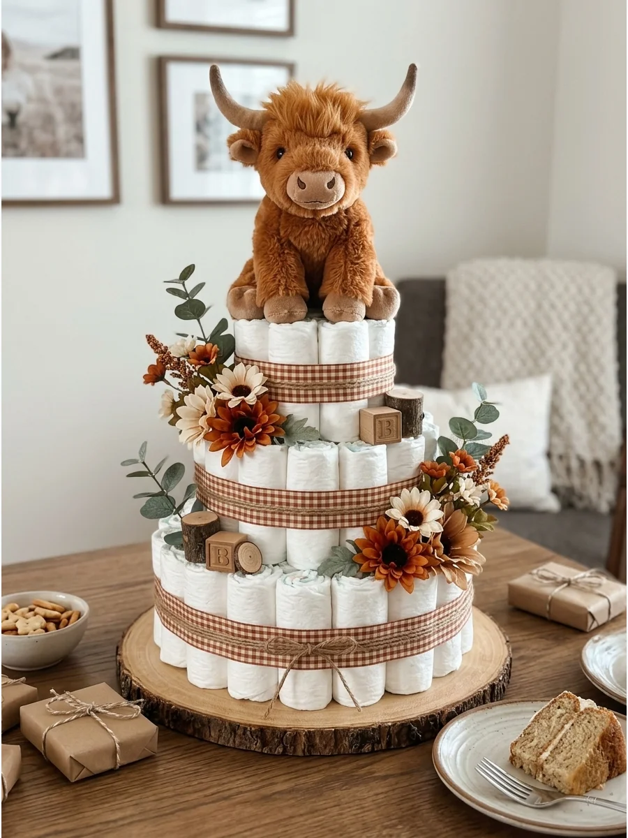 Easy Dessert Diaper Cake Ideas for Baby Showers