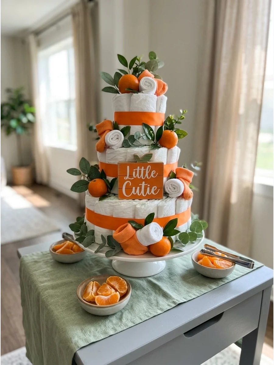 Easy Dessert Diaper Cake Ideas for Baby Showers