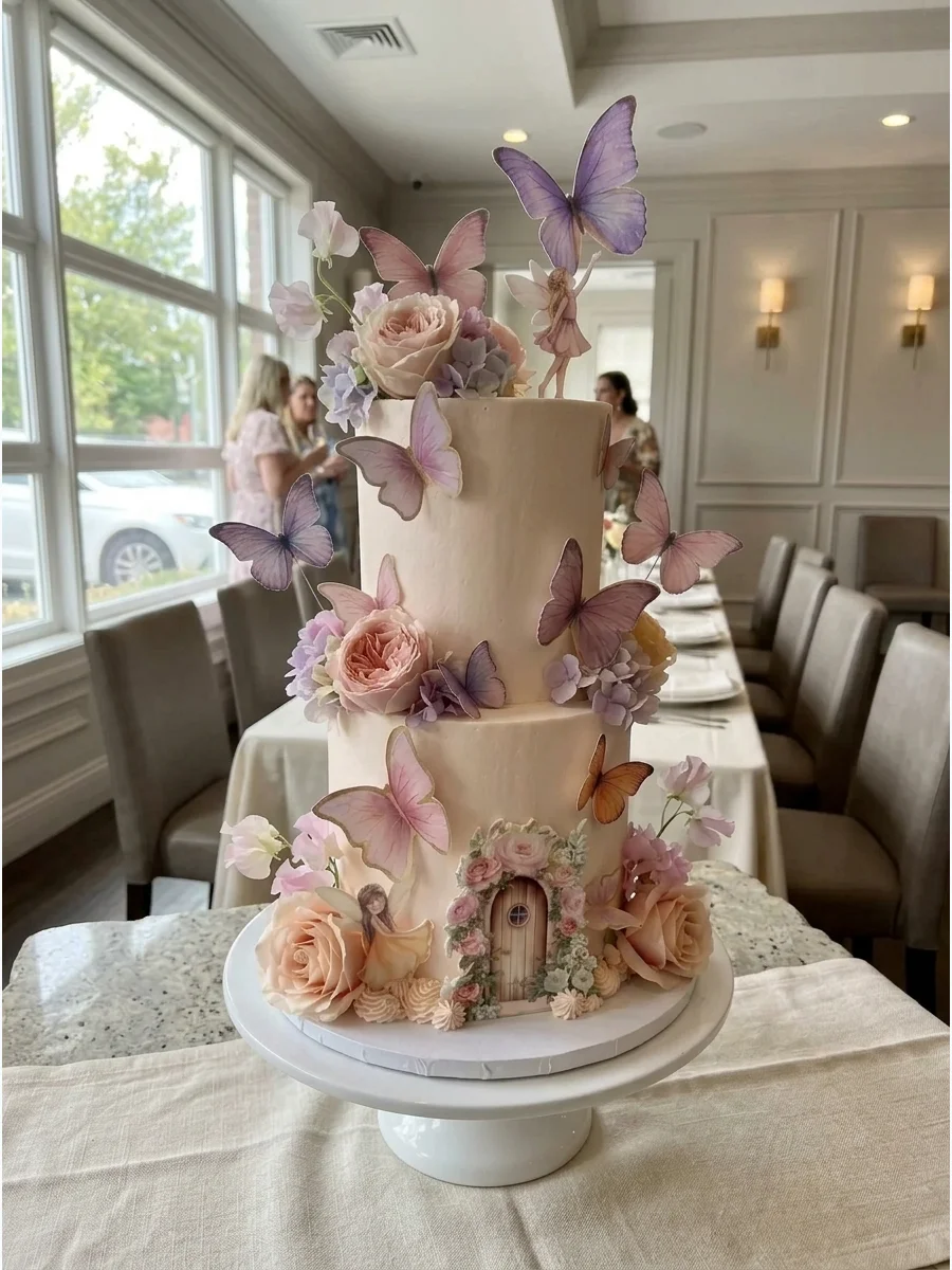Butterfly Garden Fairy Cake support view 1