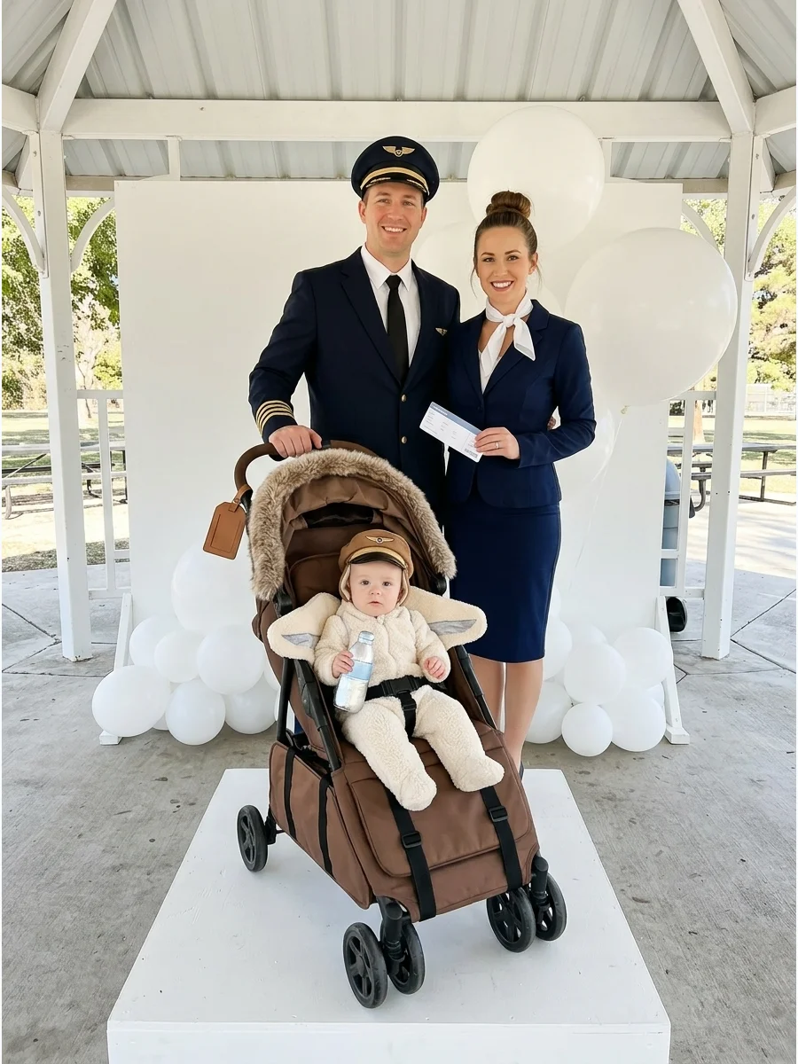 Guest Attire family halloween costumes with baby