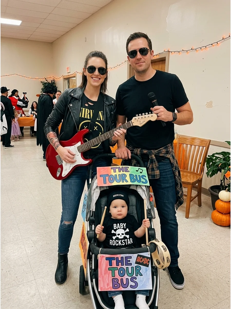 Guest Attire family halloween costumes with baby