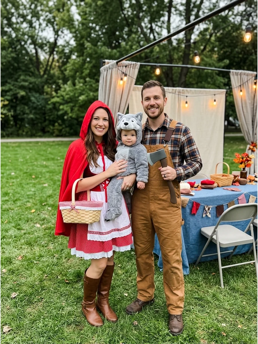 Host Outfit family halloween costumes with baby