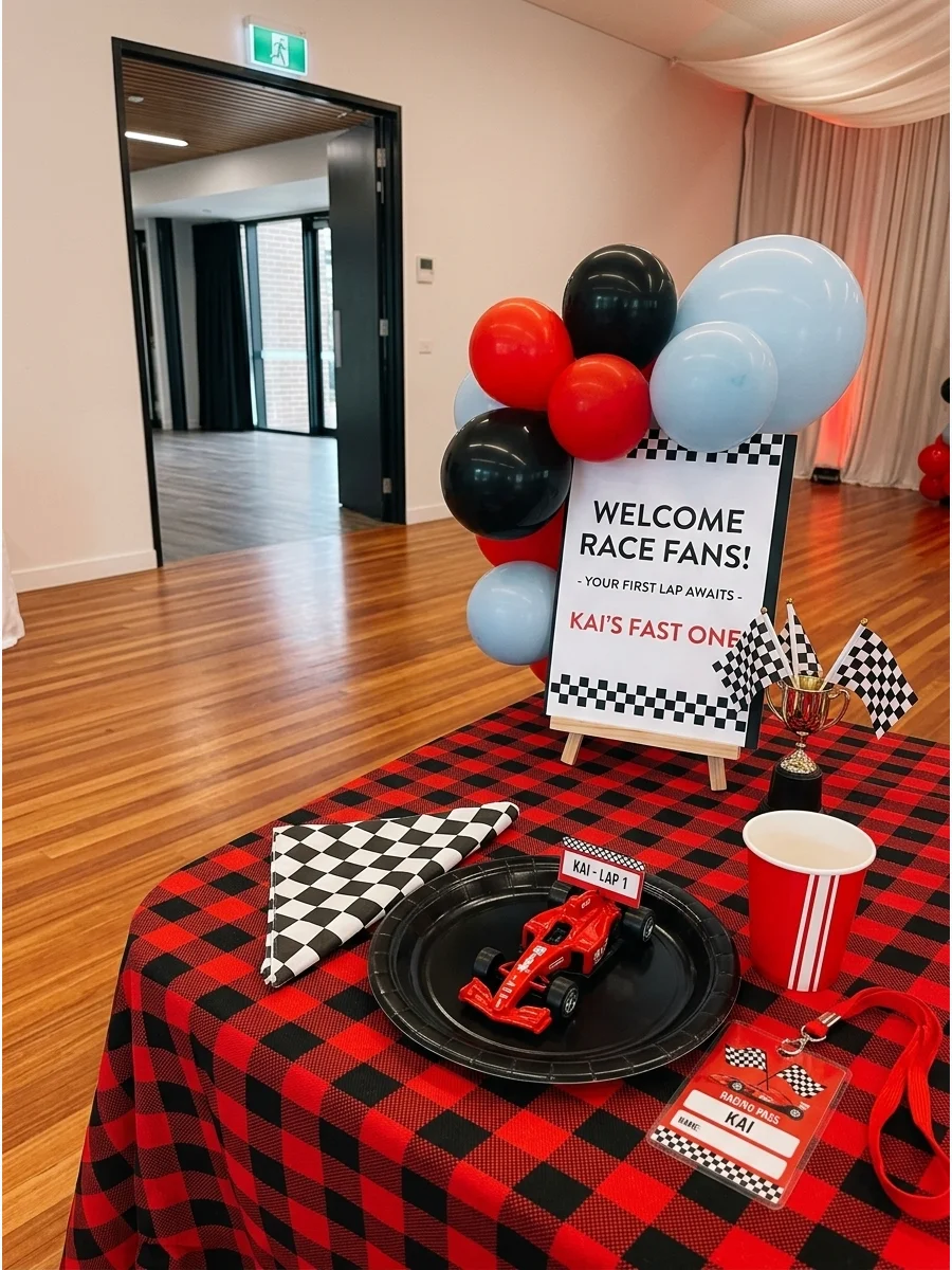 Simple Welcome Detail First Lap Birthday Party Ideas