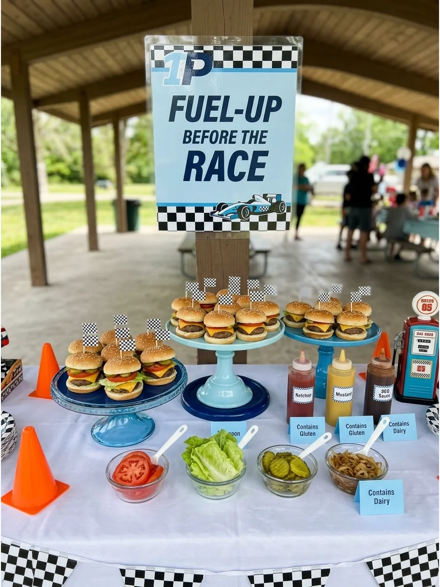 Easy Savory Snack First Lap Birthday Party Ideas