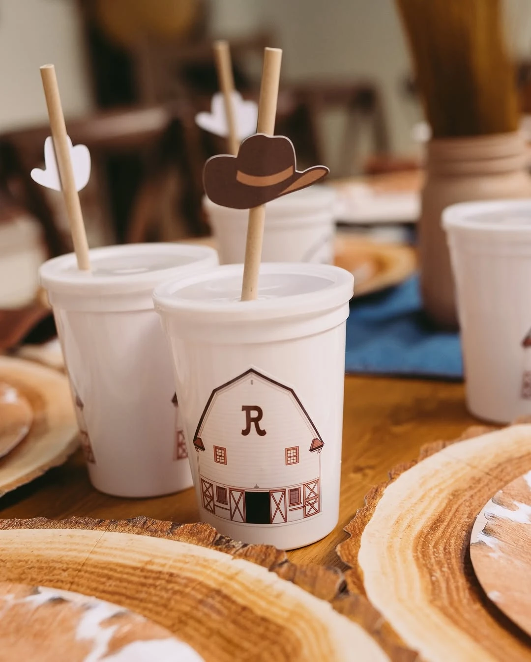 Customized Western Place Settings first rodeo birthday party